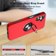 Dual Layer Armor Hybrid Stand Ring Case for Samsung Galaxy S22+ Plus 5G (Red)