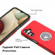 Dual Layer Armor Hybrid Stand Ring Case for Samsung Galaxy S22+ Plus 5G (Red)