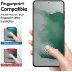 Privacy Anti-Spy Full Cover Tempered Glass Screen Protector Fingerprint ID Compatible for Samsung Galaxy S22 5G (Black)