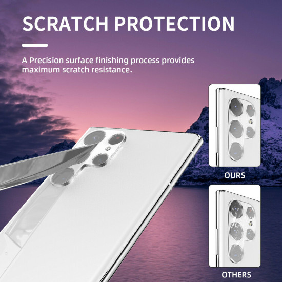 Camera Lens HD Tempered Glass Protector Shield for Samsung Galaxy S22 Ultra (Clear)