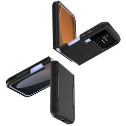 Heavy Duty Strong Armor Hybrid Trailblazer Case Cover for Samsung Galaxy Z Flip 4 (Black) Heavy Duty Strong Armor Hybrid Trailblazer Case Cover for Samsung Galaxy Z Flip 4 (Black)